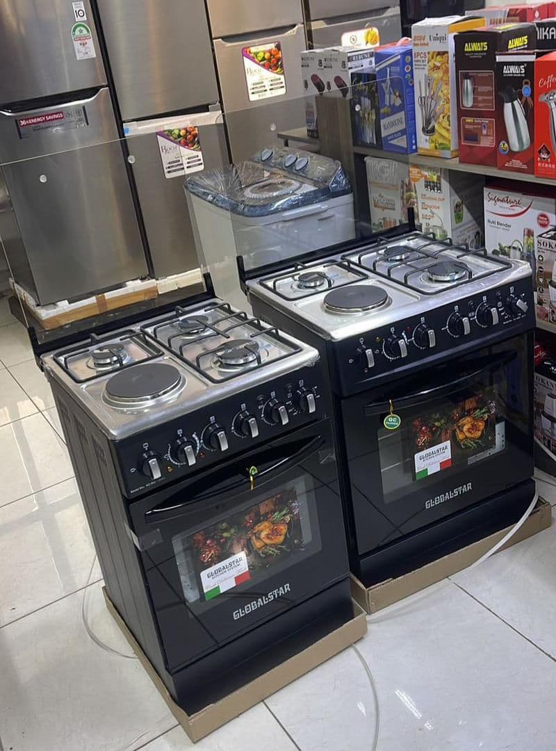 Global Star  Cooker with Oven , Gas and Electric